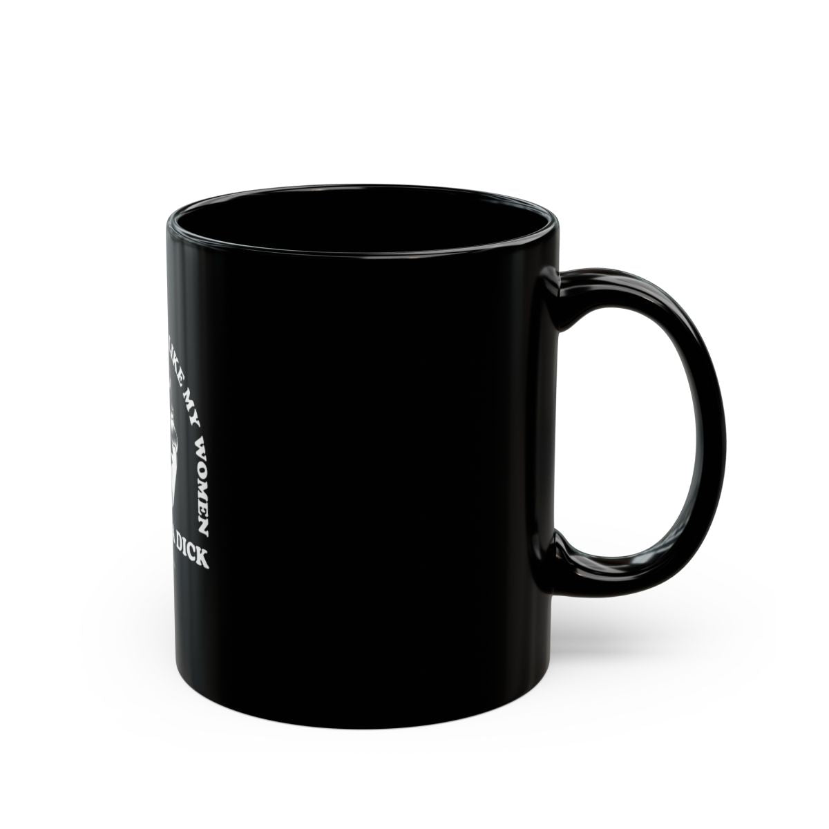 I prefer my drink like my women mug black/white 11oz